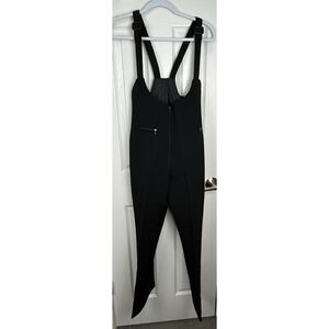 Vintage EDELWEISS Black‎ Ski Snowboarding Overalls Pants Women’s Size 12 R